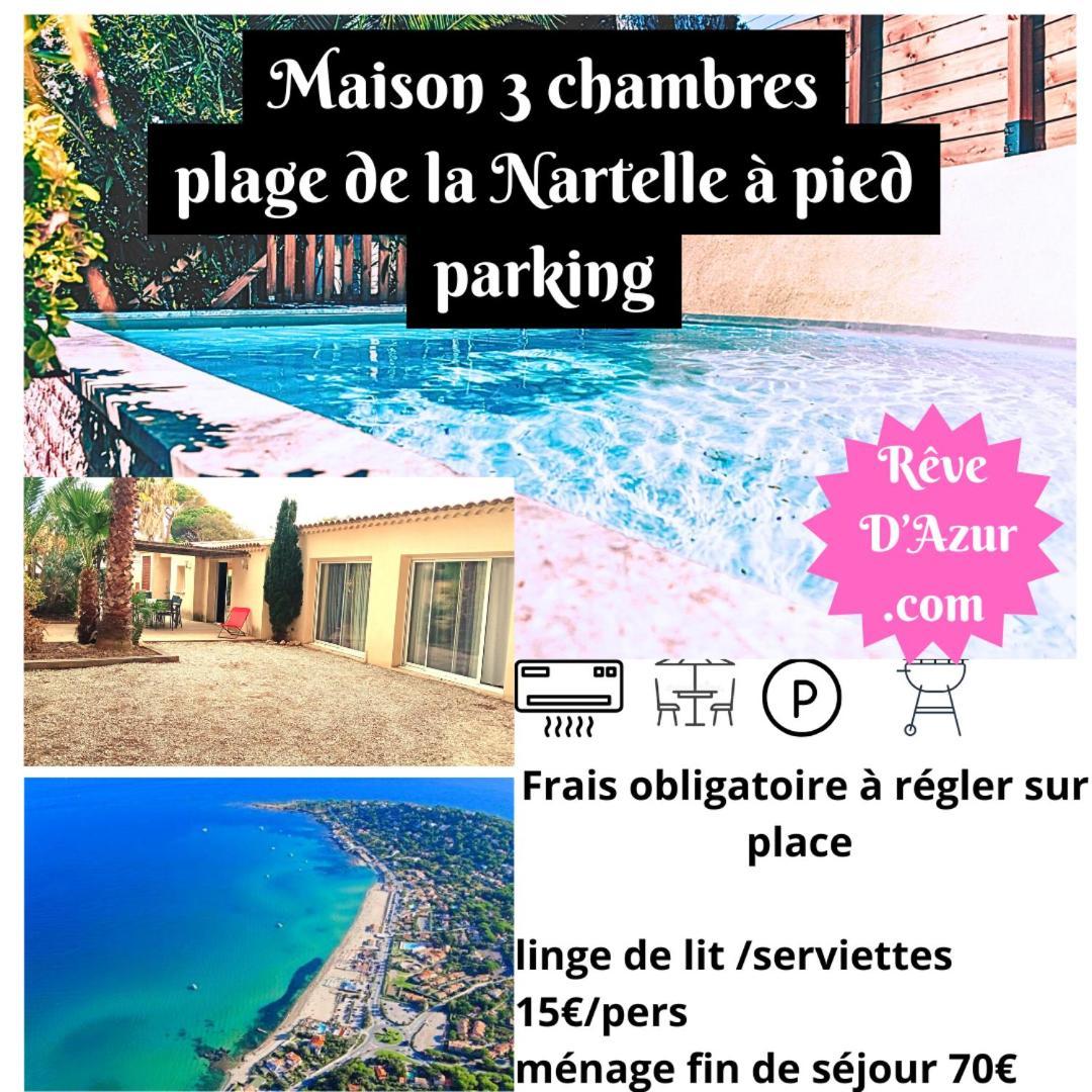 Maison Familiale Avec Piscine Privee, Plage A Pied, Frais Obligatoires A Regler A L'Arrivee, Linge 15E Par Pers & Menage 70E Par Sejour Voir Profil Mandatory Fees In Cash To Be Paid On Arrival Linen 15E Per Person 70E Housekeeping Per Stay Sainte-Maxime Exteriör bild